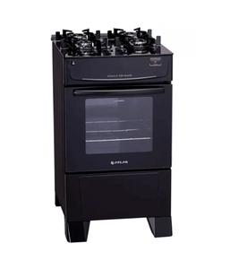 Fogao Atlas 4Q Monaco Top Glass Preto