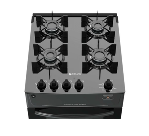 Fogao Atlas 4Q Monaco Top Glass Preto