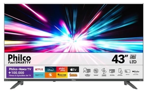 Tv Philco 43 Polegadas Ptv43va4regb Roku Tv Dolby Audio